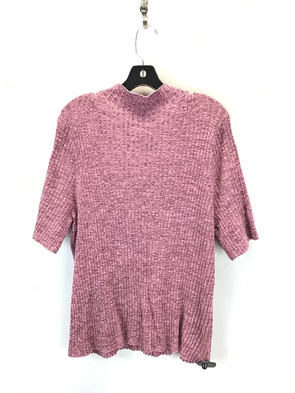 Top Short Sleeve Basic By Ava & Viv In Pink, Size: 2x Dynamic Men's Moto
