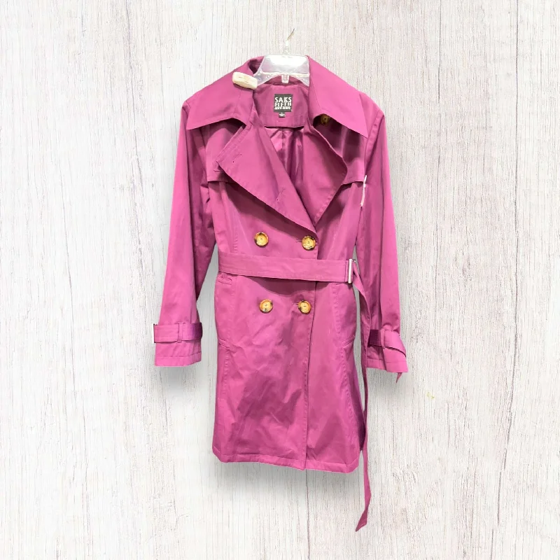 Coat Raincoat By Saks Fifth Avenue In Purple, Size: L Bold Men's Statement