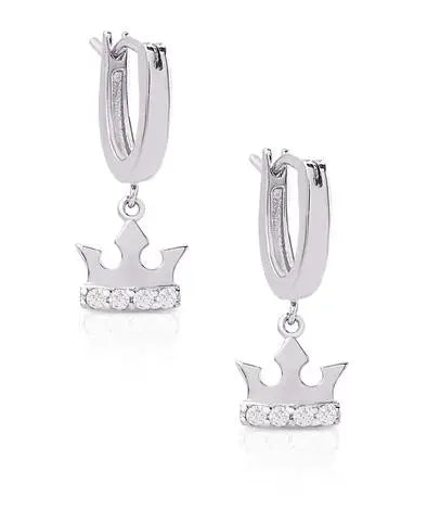 Lily Nily Princess Crown Drop Earrings Classic Men's Pin