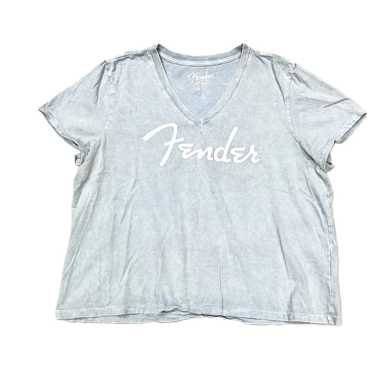 Top Short Sleeve Basic By Lucky Brand In Blue & White, Size: Xl Traditional Men's Country