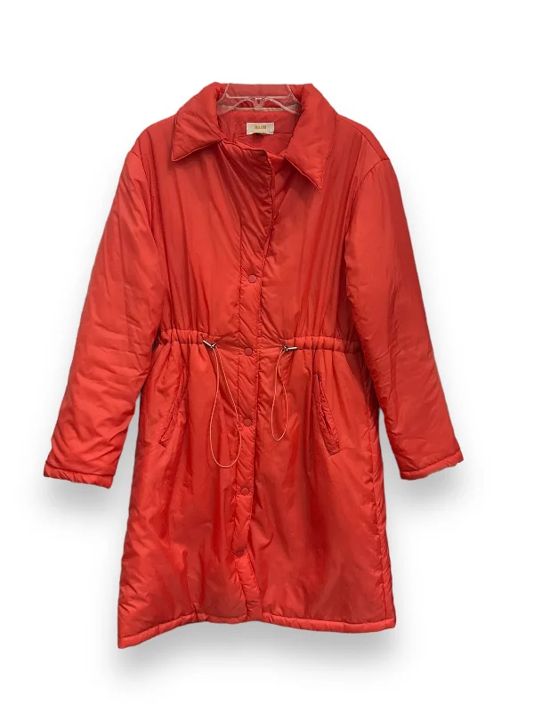 Coat Puffer & Quilted By Maeve In Orange, Size: S Polished Men's Satin