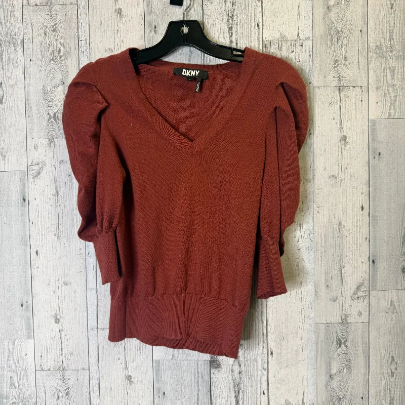 Top Long Sleeve Basic By Dkny In Red, Size: S Bohemian Men's Free