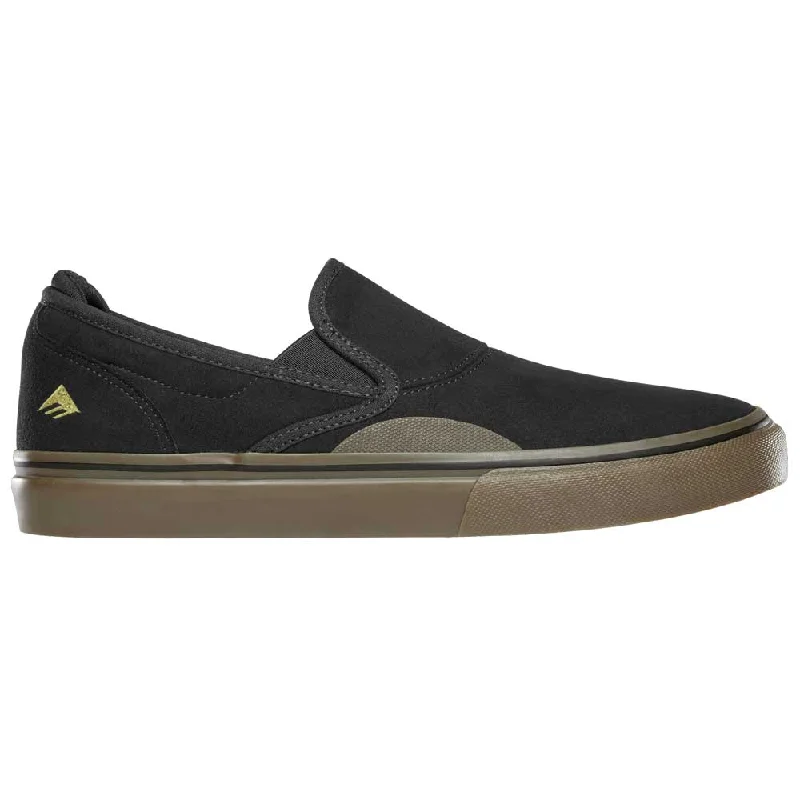 Emerica Wino G6 Slip-on Skate Shoes - Black/Gum/Dark Gray Modern Men's Tech
