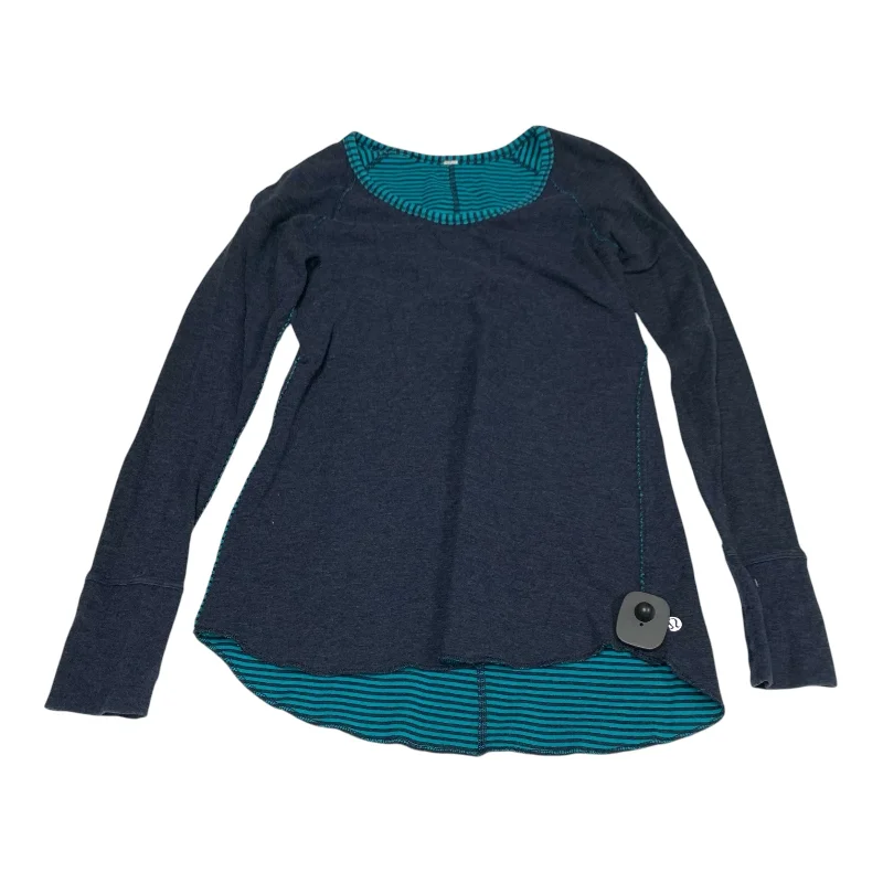Athletic Top Long Sleeve Crewneck By Lululemon In Blue, Size: M Modern Men's Tech