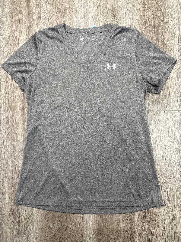Athletic Top Short Sleeve By Under Armour In Grey, Size: L Practical Men's Multi
