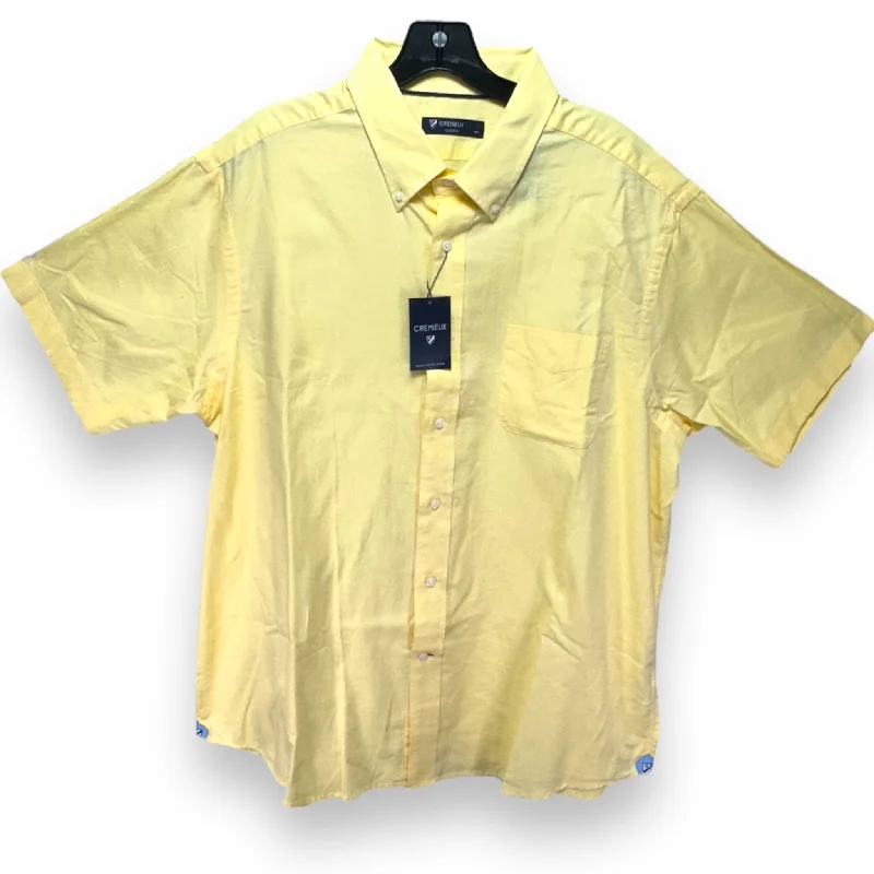 Top Short Sleeve By Cremieux In Yellow, Size: Xl Casual Men's Short
