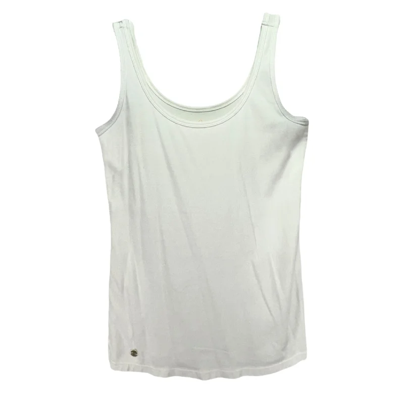 Halee Tank Top Designer By Lilly Pulitzer In Resort White, Size: XS Sharp Men's Italian