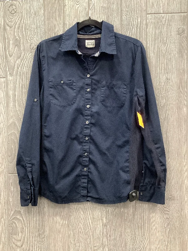 Top Long Sleeve By Converse In Navy, Size: Xl Sharp Men's Italian