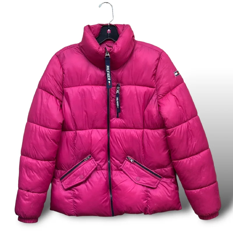 Coat Puffer & Quilted By Tommy Hilfiger In Pink, Size: M Vacation