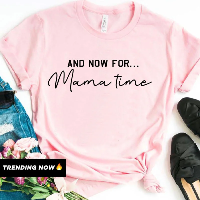 Now For Mama Time T-Shirt (MRK X) Sleek Men's Metallic