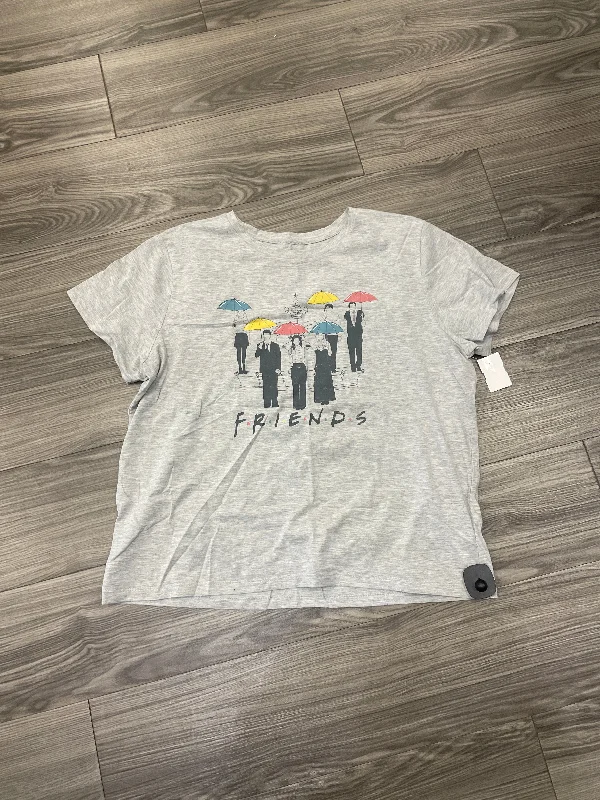 Top Short Sleeve By Clothes Mentor In Grey, Size: 2x Lumberjack