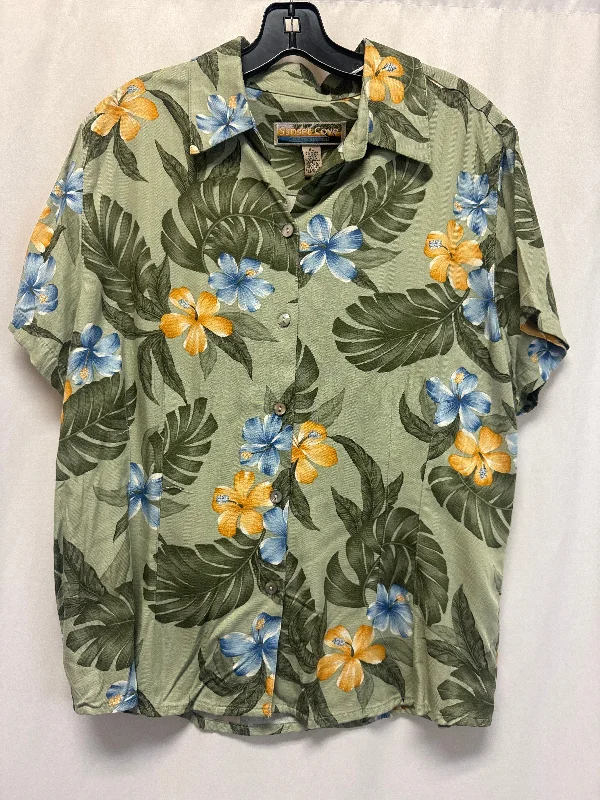Top Short Sleeve By Clothes Mentor In Green, Size: Xl Minimalist Men's Casual 