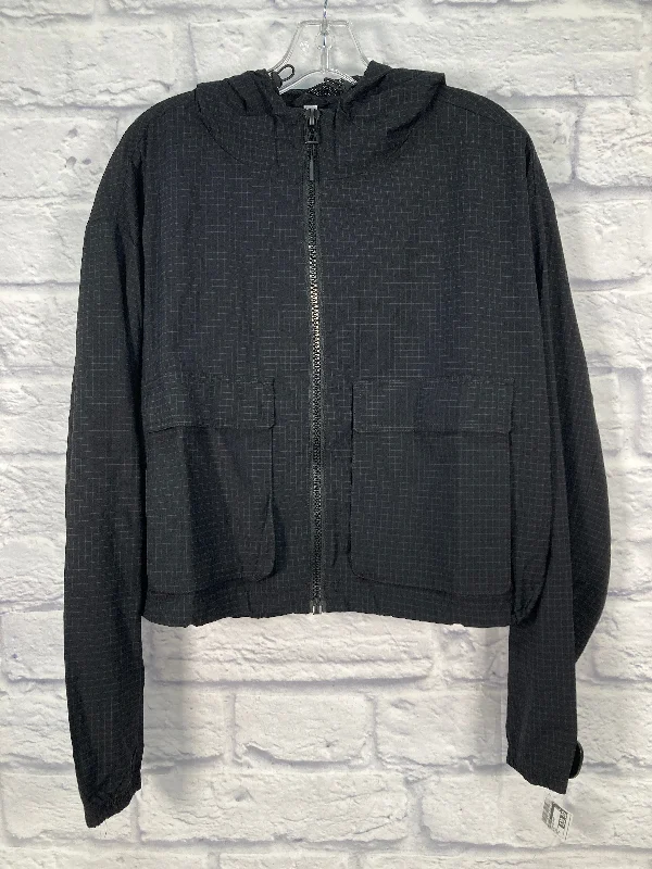 Athletic Jacket By Fabletics In Black, Size: M Casual Men's Loose