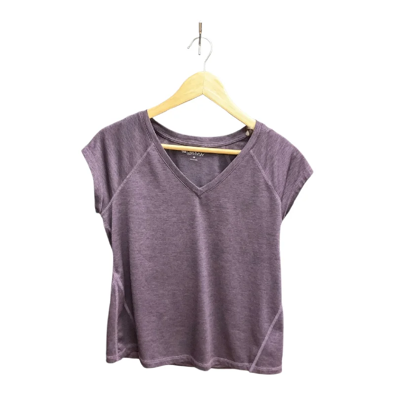 Athletic Top Short Sleeve By Ideology In Purple, Size: M Relaxed Men's Australian 