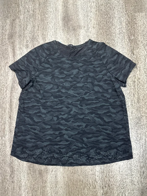 Athletic Top Short Sleeve By Lululemon In Camouflage Print, Size: M Sleek Men's Metallic