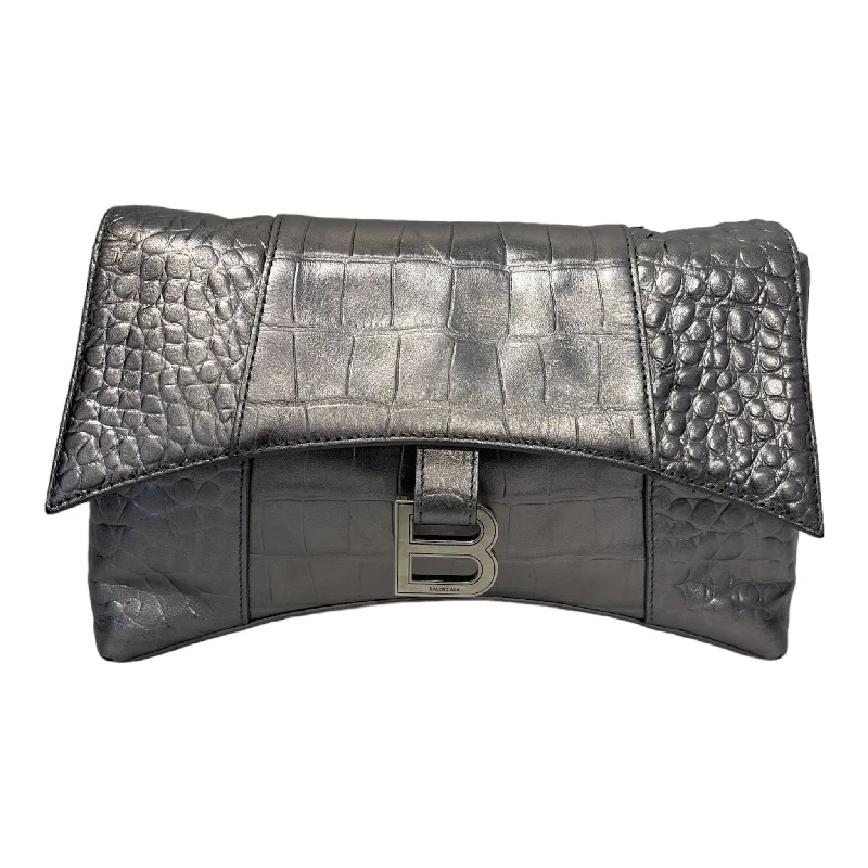BALENCIAGA/Cross Body Bag/S/M/Leather/SLV/ Vintage Men's 1970S Disco