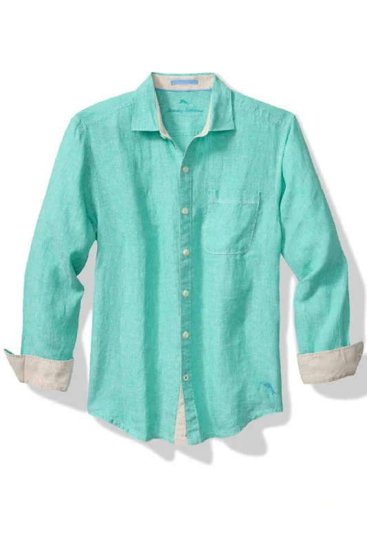 Tommy Bahama Paradise Breezer Long Sleeve Linen Shirt Luxurious Men's High