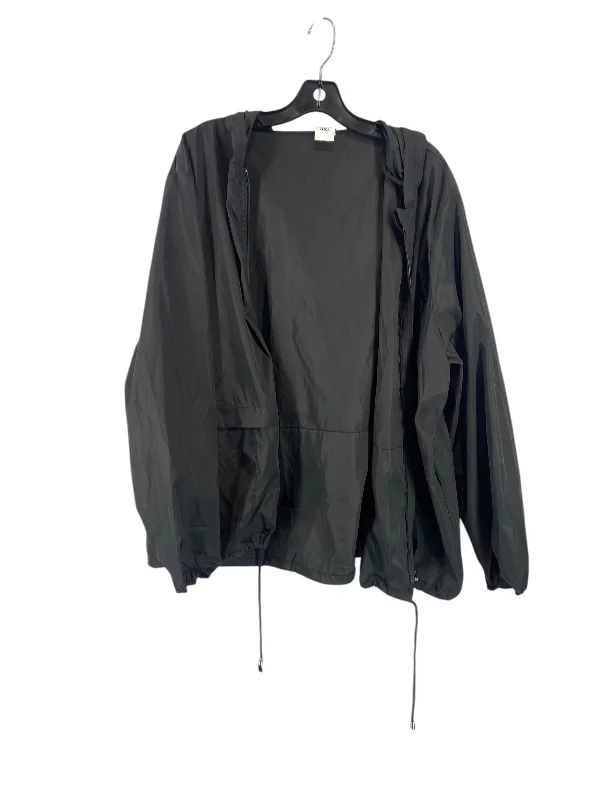 Jacket Windbreaker By Clothes Mentor In Black, Size: 3x Relaxed Men's Beach