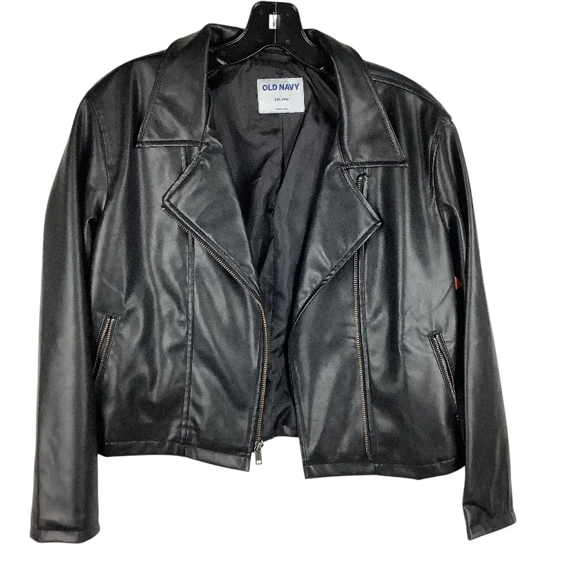 Jacket Leather By Old Navy In Black, Size: Xxl Adventure