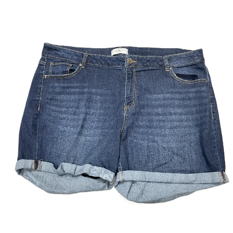 Blue Denim Shorts By Lane Bryant, Size: 22 Bohemian Men's Free