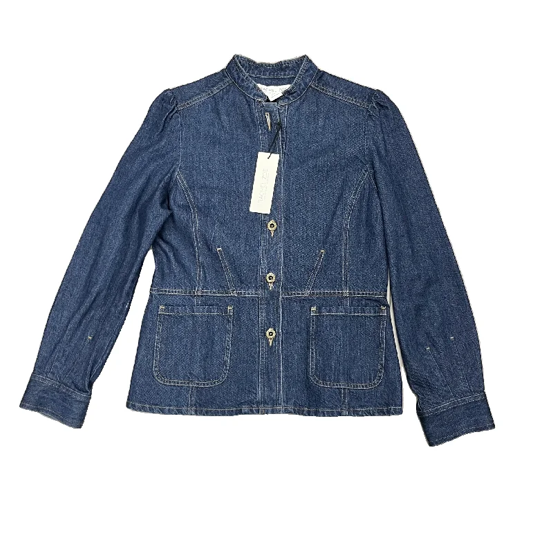 Jacket Denim By Rachel Zoe In Blue Denim, Size: M Masculine Men's Thick