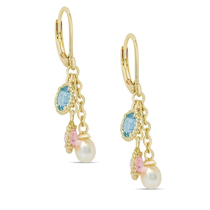 Lily Nily CZ & Pearl Charms Earrings Hip Men's Urban