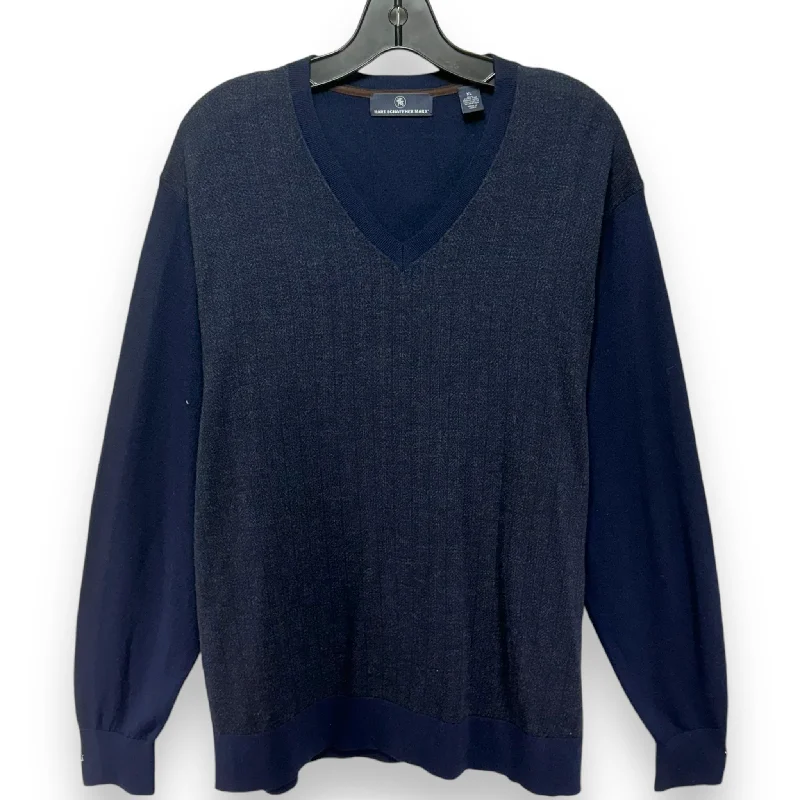 Sweater By hart schaffer & marx In Navy, Size: Xl Casual Men's Japanese 