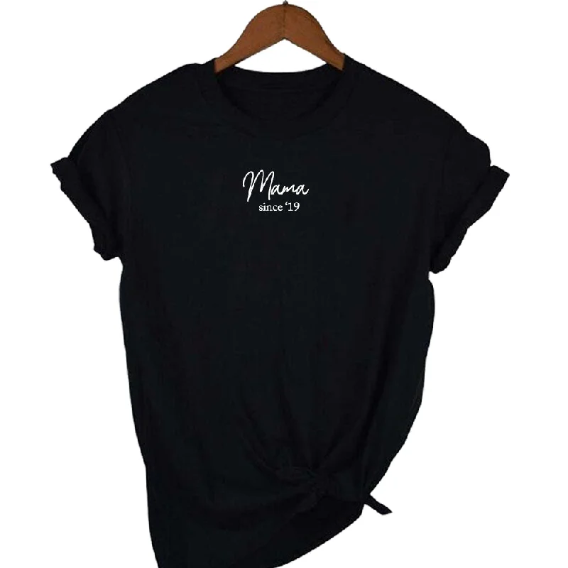 Personalised Mini Slogan Mama Since T-Shirt (MRK X) Cool Men's Skate