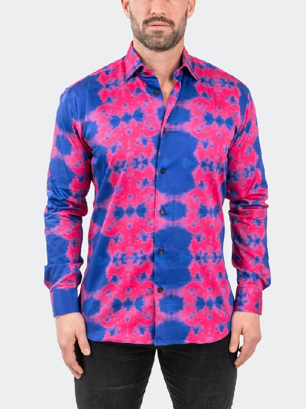 Maceoo Shirt | Fibonacci Temperate Blue Confident Men's High