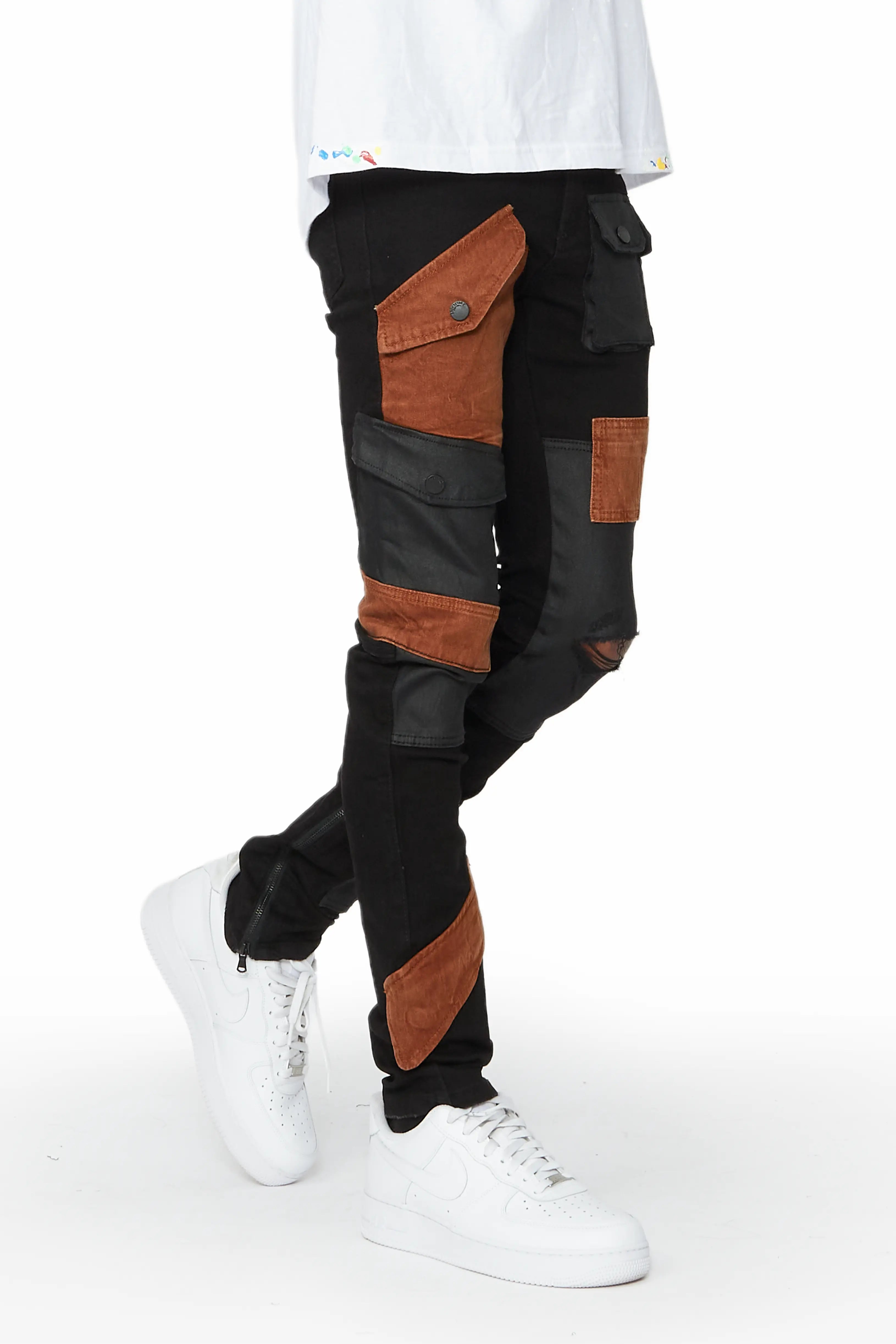 Demarcus Black Patch Jean Confident Men's High