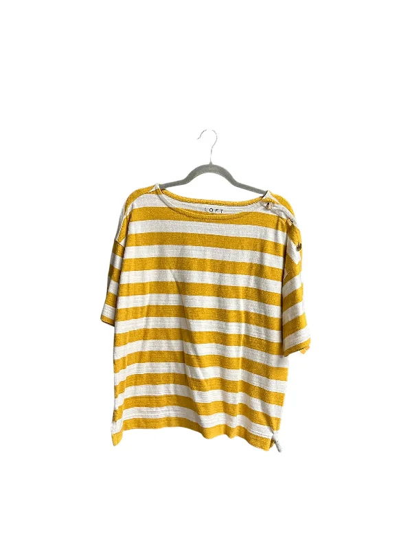 Top Short Sleeve Basic By Loft In Striped Pattern, Size: L Tough Men's Tactical