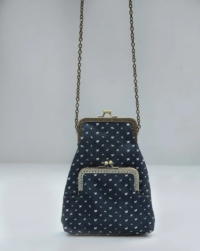 Joey Pouch - Navy Polished Men's Silk