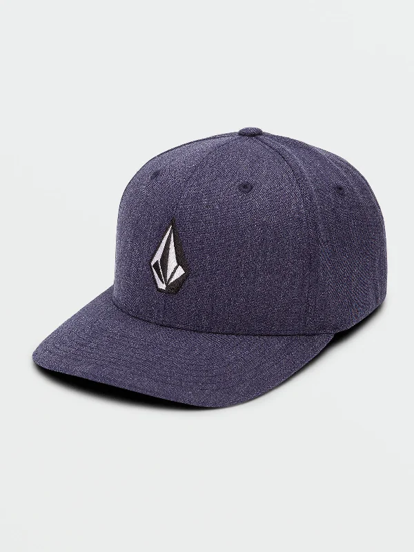 Volcom Full Stone Heather XFit Hat - Navy Heather Sharp Men's Italian