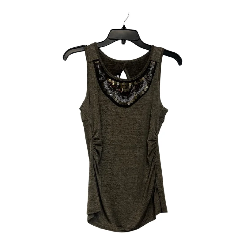 Tank Top By Clothes Mentor In Metallic, Size: Xl Sleek Men's Contemporary 