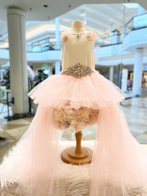 The Emily Dress in Pink Laid