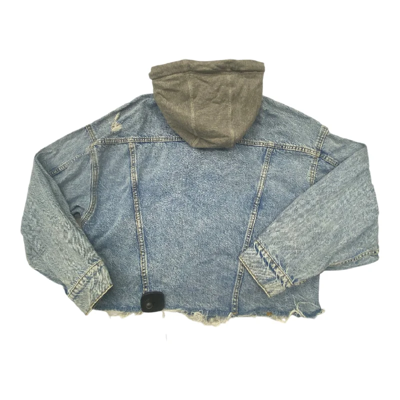 Jacket Denim By American Eagle In Blue Denim, Size:M Bohemian Men's Free