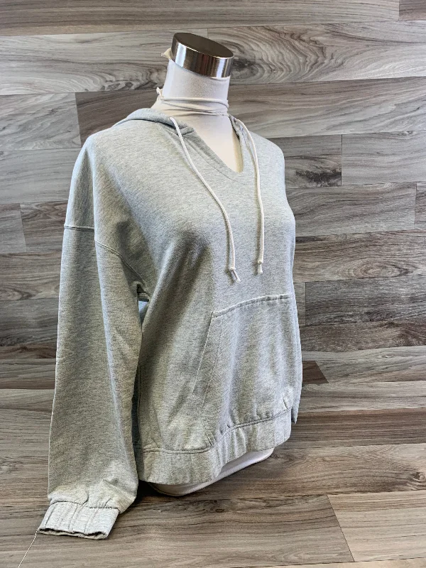 Athletic Top Long Sleeve Hoodie By Nike Apparel In Grey, Size: S Monochromatic Office Style
