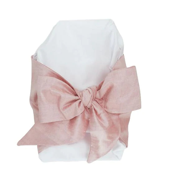 Swaddle Bow in Southern Blush Silk Monochromatic Office Style
