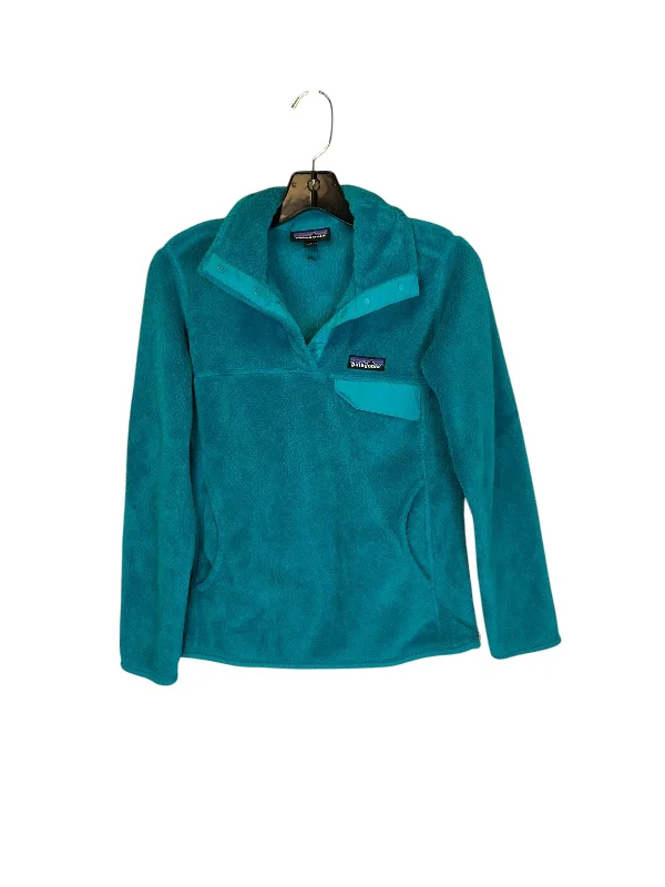 Jacket Faux Fur & Sherpa By Patagonia In Blue & Brown, Size: S Tough Men's Military