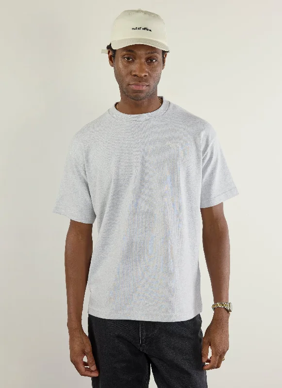 Olive Branch Oversized T Shirt | Organic Cotton | Athletic Grey Sharp Men's Italian