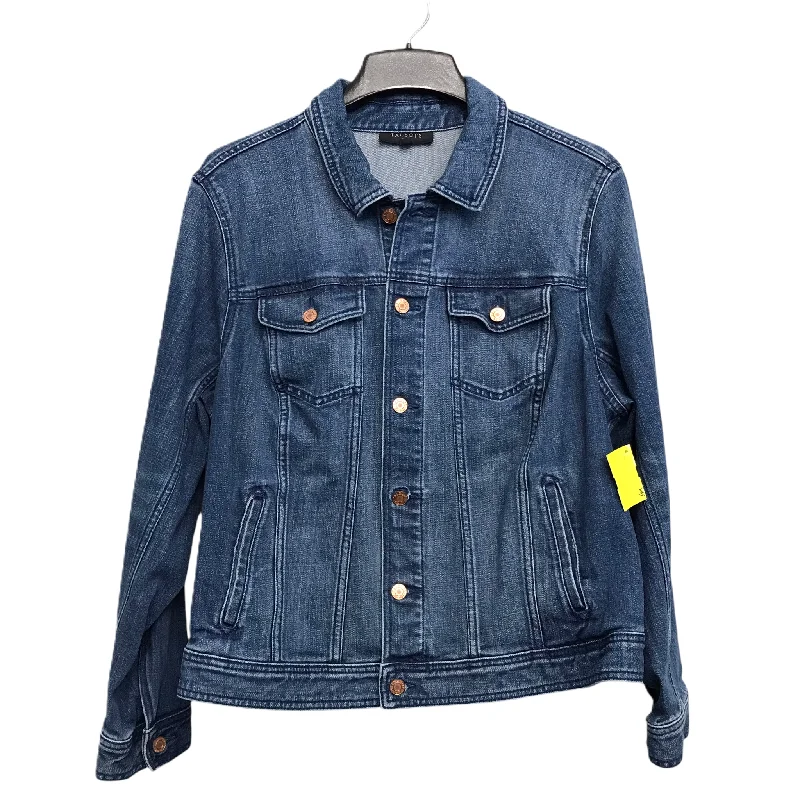 Jacket Denim By Talbots In Blue Denim, Size: 2x Unique Men's Upcycled