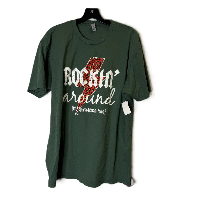 Top Short Sleeve Basic By Next Level In Green, Size: Xl Practical Men's Multi
