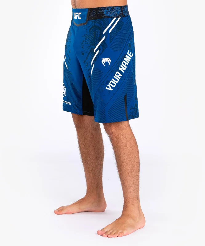 UFC Adrenaline by Venum Personalized Authentic Fight Night Men's Fight Short - Long Fit - Blue Vacation