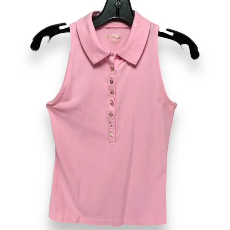 Rema Sleeveless Polo Designer By Lilly Pulitzer In Peony Pink, Size: XS Practical Men's Multi Rema Sleeveless Polo Designer By Lilly Pulitzer In Peony Pink, Size: XS Practical Men's Multi