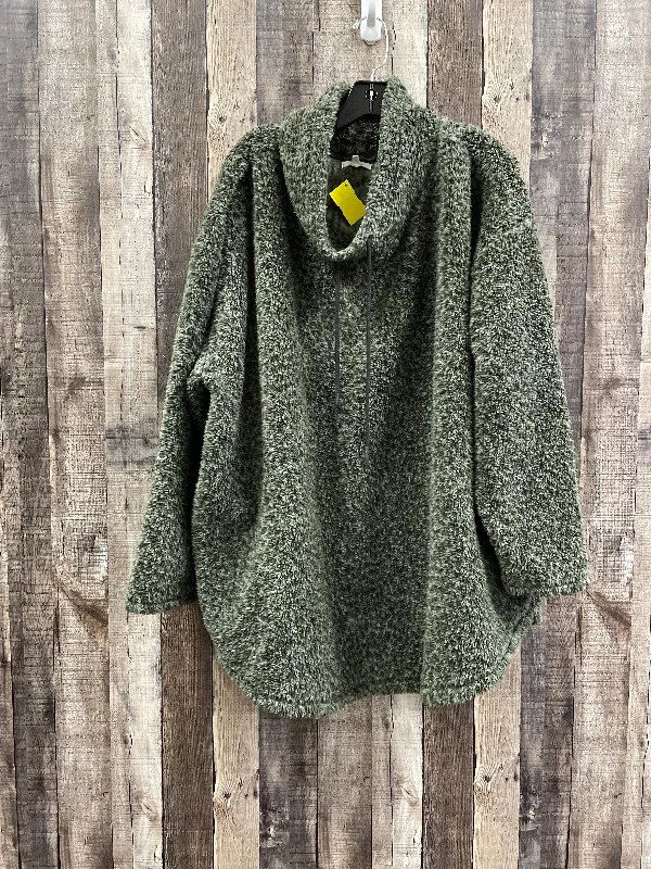 Jacket Fleece By Maurices In Green, Size: 3x Tailored