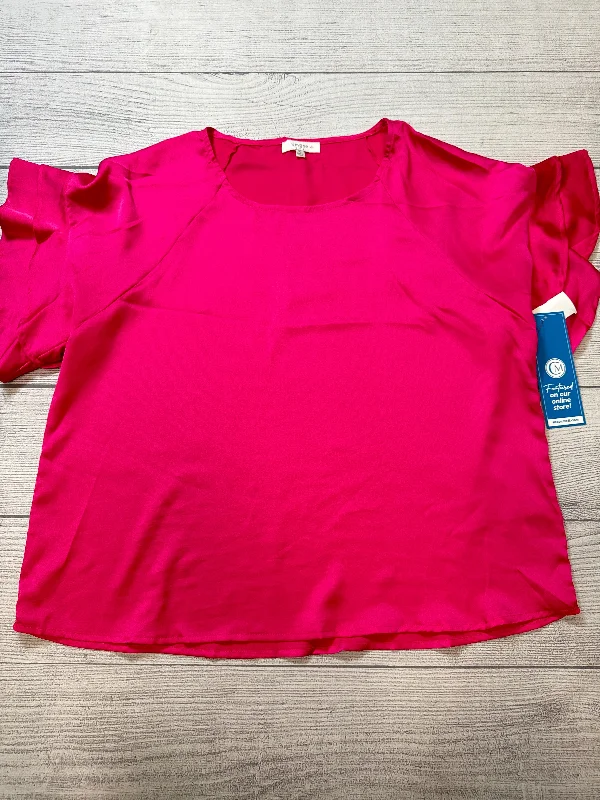 Top Short Sleeve By Umgee In Pink, Size: Xl Beach