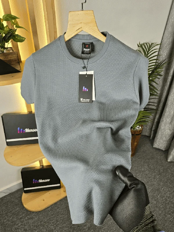 Hs Popcorn T Shirt Grey Refined Men's Hand