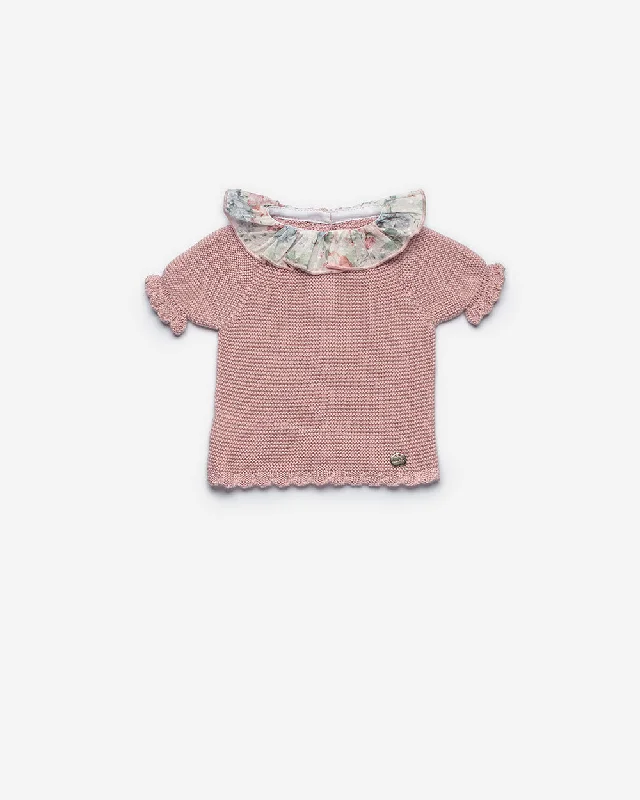 Mauve Knit Set Practical Men's Quick