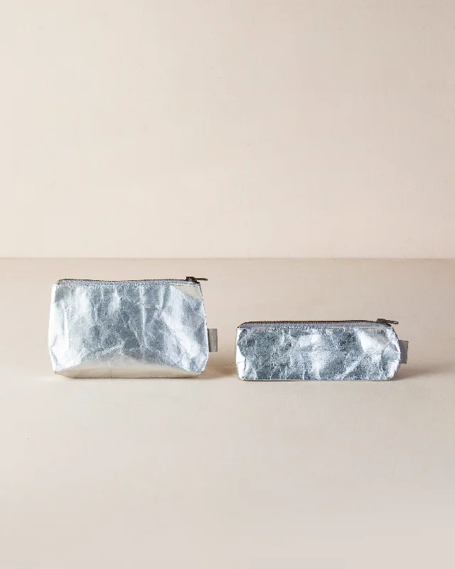 Planet First Paper Pouches - Silver Artistic Men's Hand