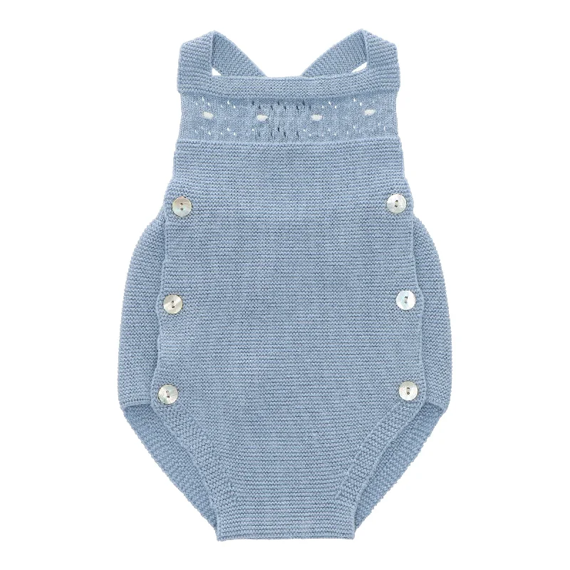 Martin Aranda Boys Blue Knit Overall Unique Men's Patch